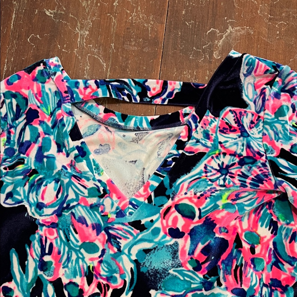Lilly Pulitzer Dress in Pink and Blue Floral - Picture 6 of 8